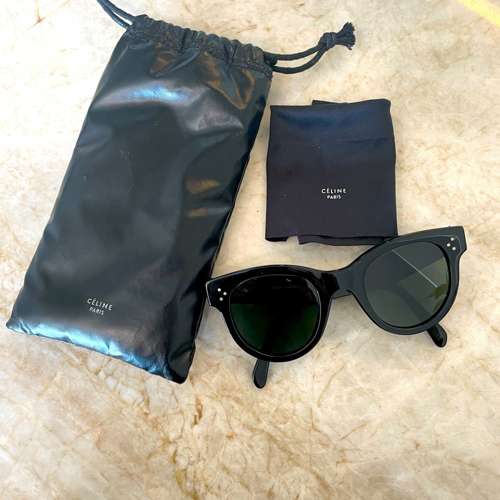 Celine Cat Eye S003 Sunglasses in Black